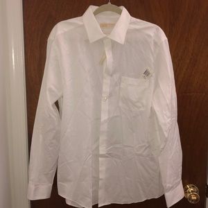 NWT Michael Kors Slim Fit White Button Down